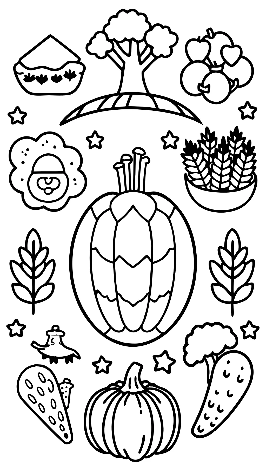 vegetable coloring pages